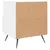 Produktbild 6 för Sängbord vit 40x35x47,5 cm konstruerat trä