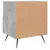 Produktbild 6 för Sängbord betonggrå 40x35x47,5 cm konstruerat trä