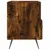 Produktbild 5 för Sängbord rökfärgad ek 40x35x47,5 cm konstruerat trä