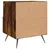 Produktbild 9 för Sängbord 2 st rökfärgad ek 40x35x47,5 cm konstruerat trä