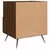 Produktbild 6 för Sängbord rökfärgad ek 40x35x47,5 cm konstruerat trä