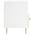Produktbild 5 för Sängbord vit 40x35x47,5 cm konstruerat trä