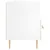 Produktbild 5 för Sängbord vit högglans 40x35x47,5 cm konstruerat trä