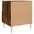 Produktbild 6 för Sängbord rökfärgad ek 40x35x47,5 cm konstruerat trä