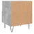 Produktbild 9 för Sängbord 2 st betonggrå 40x35x47,5 cm konstruerat trä