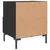 Produktbild 9 för Sängbord 2 st svart 40x35x47,5 cm konstruerat trä