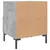Produktbild 9 för Sängbord 2 st betonggrå 40x35x47,5 cm konstruerat trä