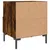 Produktbild 9 för Sängbord 2 st rökfärgad ek 40x35x47,5 cm konstruerat trä