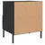 Produktbild 6 för Sängbord svart 40x35x47,5 cm konstruerat trä
