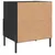 Produktbild 9 för Sängbord 2 st svart 40x35x47,5 cm konstruerat trä
