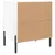 Produktbild 9 för Sängbord 2 st vit högglans 40x35x47,5 cm konstruerat trä
