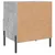 Produktbild 6 för Sängbord betonggrå 40x35x47,5 cm konstruerat trä