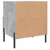 Produktbild 9 för Sängbord 2 st betonggrå 40x35x47,5 cm konstruerat trä