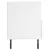 Produktbild 5 för Sängbord vit 40x35x47,5 cm konstruerat trä