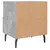 Produktbild 6 för Sängbord betonggrå 40x35x47,5 cm konstruerat trä