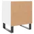 Produktbild 6 för Sängbord vit 40x35x47,5 cm konstruerat trä