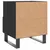 Produktbild 9 för Sängbord 2 st svart 40x35x47,5 cm konstruerat trä