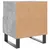 Produktbild 6 för Sängbord betonggrå 40x35x47,5 cm konstruerat trä