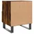 Produktbild 9 för Sängbord 2 st rökfärgad ek 40x35x47,5 cm konstruerat trä