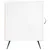 Produktbild 5 för Sängbord vit högglans 40x40x50 cm konstruerat trä