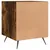 Produktbild 6 för Sängbord rökfärgad ek 40x40x50 cm konstruerat trä