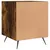 Produktbild 8 för Sängbord 2 st rökfärgad ek 40x40x50 cm konstruerat trä