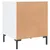 Produktbild 6 för Sängbord vit 40x40x50 cm konstruerat trä
