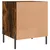 Produktbild 10 för Sängbord 2 st rökfärgad ek 40x40x50 cm konstruerat trä