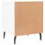 Produktbild 8 för Sängbord vit 40x40x50 cm konstruerat trä