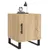 Produktbild 4 för Sängbord sonoma-ek 40x40x50 cm konstruerat trä