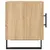 Produktbild 7 för Sängbord sonoma-ek 40x40x50 cm konstruerat trä