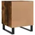 Produktbild 9 för Sängbord 2 st rökfärgad ek 40x40x50 cm konstruerat trä