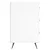 Produktbild 6 för Sängbord vit 40x40x66 cm konstruerat trä