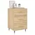Produktbild 3 för Sängbord sonoma-ek 40x40x66 cm konstruerat trä