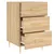 Produktbild 7 för Sängbord sonoma-ek 40x40x66 cm konstruerat trä