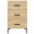 Produktbild 5 för Sängbord sonoma-ek 40x40x66 cm konstruerat trä