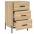 Produktbild 7 för Sängbord sonoma-ek 40x40x66 cm konstruerat trä