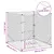 Produktbild 5 för Hundgård för utomhusbruk silver 2x2x2 m galvaniserat stål