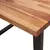 Produktbild 7 för Matbord med levande kant 110x70x75 cm massivt akaciaträ