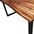 Produktbild 7 för Matbord med levande kant 140x80x75 cm massivt akaciaträ