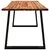 Produktbild 5 för Bord med levande kant 160x80x75 cm massivt akaciaträ