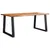 Produktbild 2 för Matbord med levande kant 180x90x75 cm massivt akaciaträ