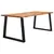 Produktbild 3 för Matbord med levande kant 200x90x75 cm massivt akaciaträ