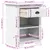 Produktbild 8 för Sängbord BODO vit 53x38,5x66 cm massiv furu