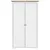 Produktbild 3 för Klädskåp BODO vit och brun 101x52x176,5 cm massiv furu