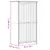 Produktbild 8 för Klädskåp BODO vit och brun 101x52x176,5 cm massiv furu