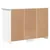 Produktbild 6 för Skänk BODO vit 115x43x79,5 cm massiv furu