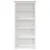 Produktbild 3 för Bokhylla BODO vit 80x38x180 cm massiv furu 5 hyllplan