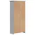 Produktbild 5 för Bokhylla BODO grå 80x38x180 cm massiv furu 5 hyllplan