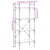 Produktbild 9 för Bokhylla med 4 hyllplan svart 56x31,5x138,5 cm konstruerat trä